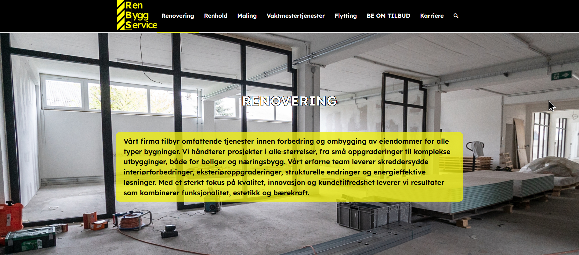 Ren Bygg Service Website